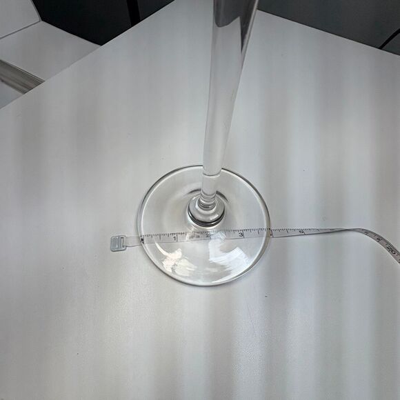 JM Glass Lusterware long stem glass peach tulip - Picture 4 of 4